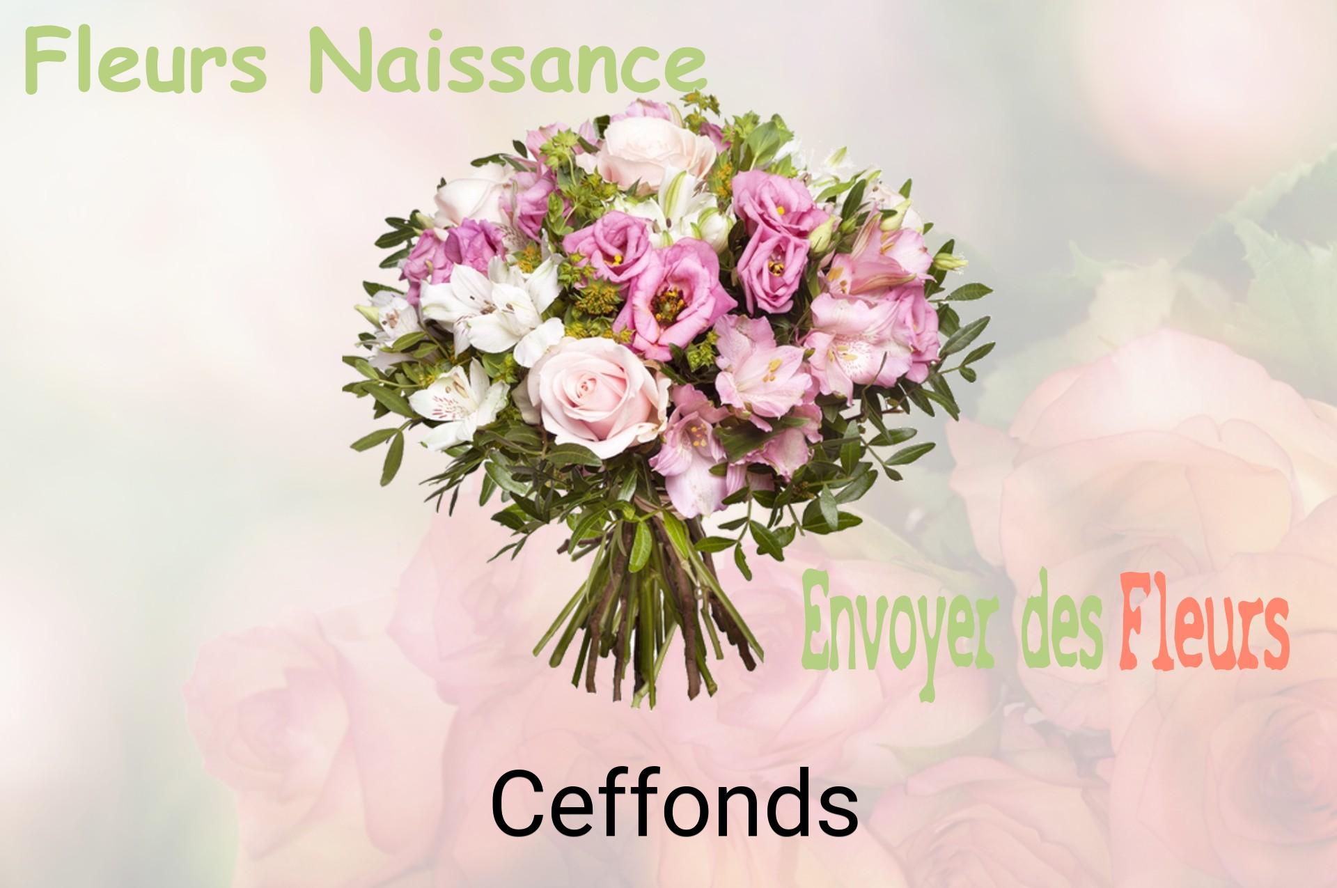 Bouquet de fleurs de naissance livré à Ceffonds